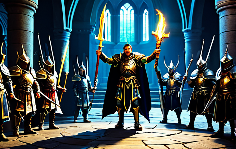 Legion Raid Triumph** "A victorious Legion standing over the defeated boss of a Legion raid. Warriors in fully clothed, impressive armor (no exposed skin), mages with glowing staves, all celebrating their hard-won Ancient gear. Dramatic lighting, fantasy setting, perfect anatomy, correct proportions, well-formed hands, appropriate attire, safe for work, professional, family-friendly, high quality." **