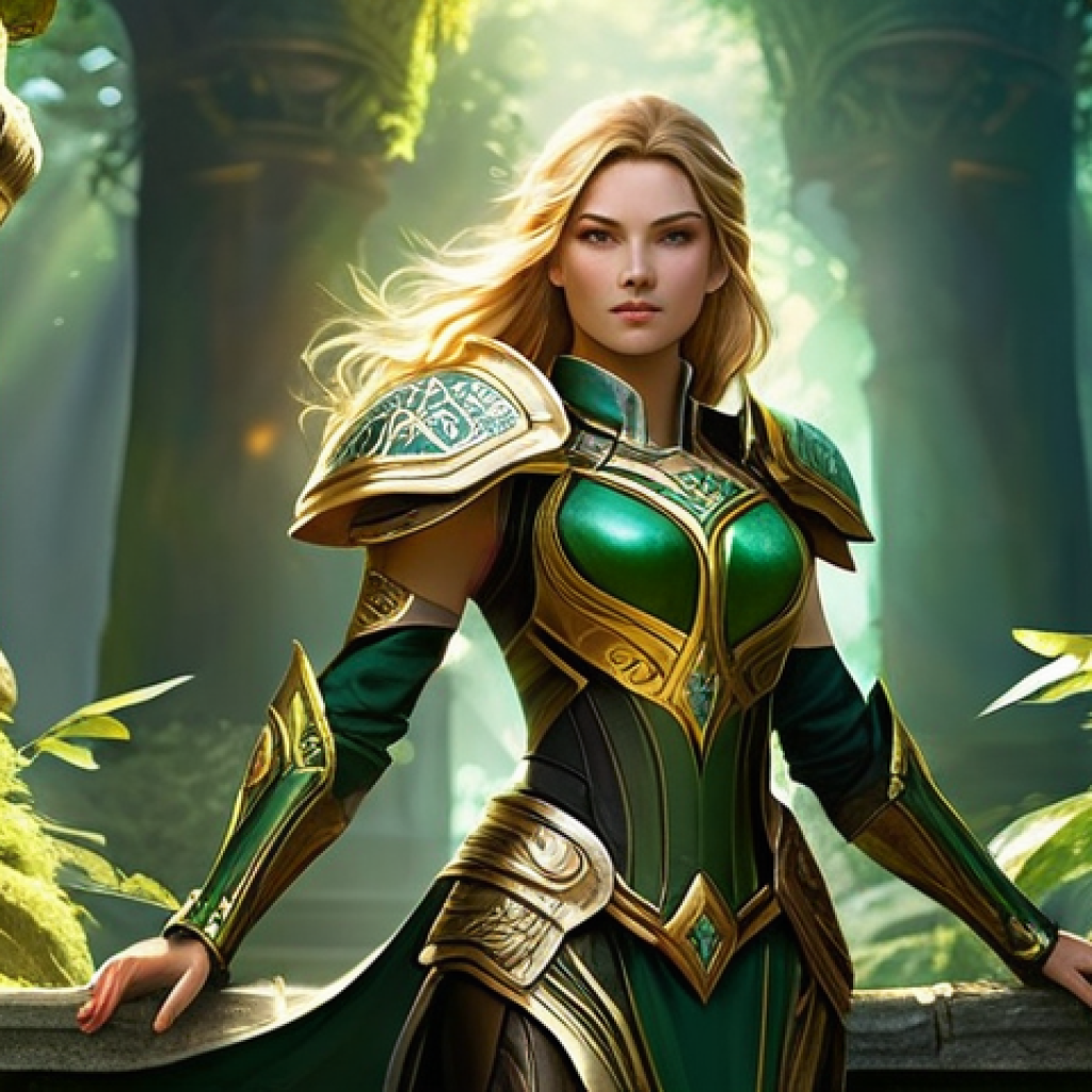 아이온 룬 시스템 공략 - **Aion Ranger's Triumphant Discovery of a Gold Rune:** A graceful yet formidable Aion Elyos Ranger, ...