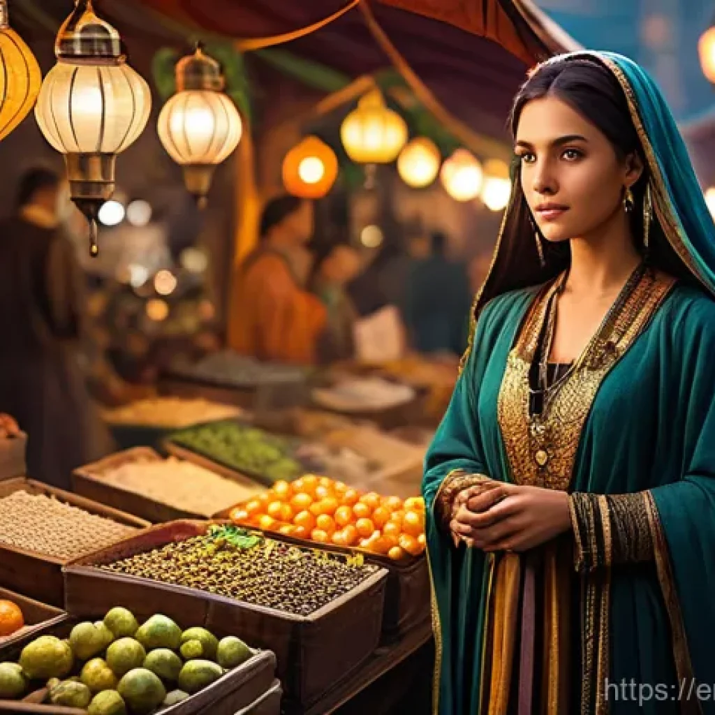 아이온 고급 스킬북 구매법 - **"Market Analyst in a Fantasy Bazaar"** A fully clothed, wise-looking female character, perhaps...
