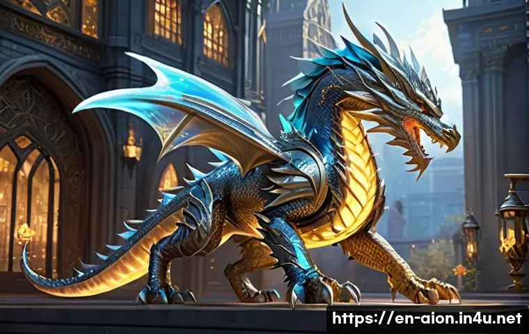 아이온 유료 콘텐츠 혜택 - **Prompt:** "A powerful Aion Daeva, gender-neutral in appearance, stands confidently in a bustling f...