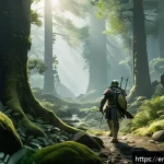 Home 21 아이온 PvP 경험치 획득법 - A dynamic PvP battle scene in a fantasy MMORPG setting, featuring a skilled warrior taking strategic...